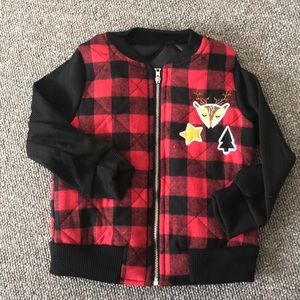Toddler Girls Buffalo Plaid Jacket